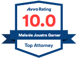 logo link to AVVO Top attorney rating for melanie garner philadelphia ERISA and long term disability attorney