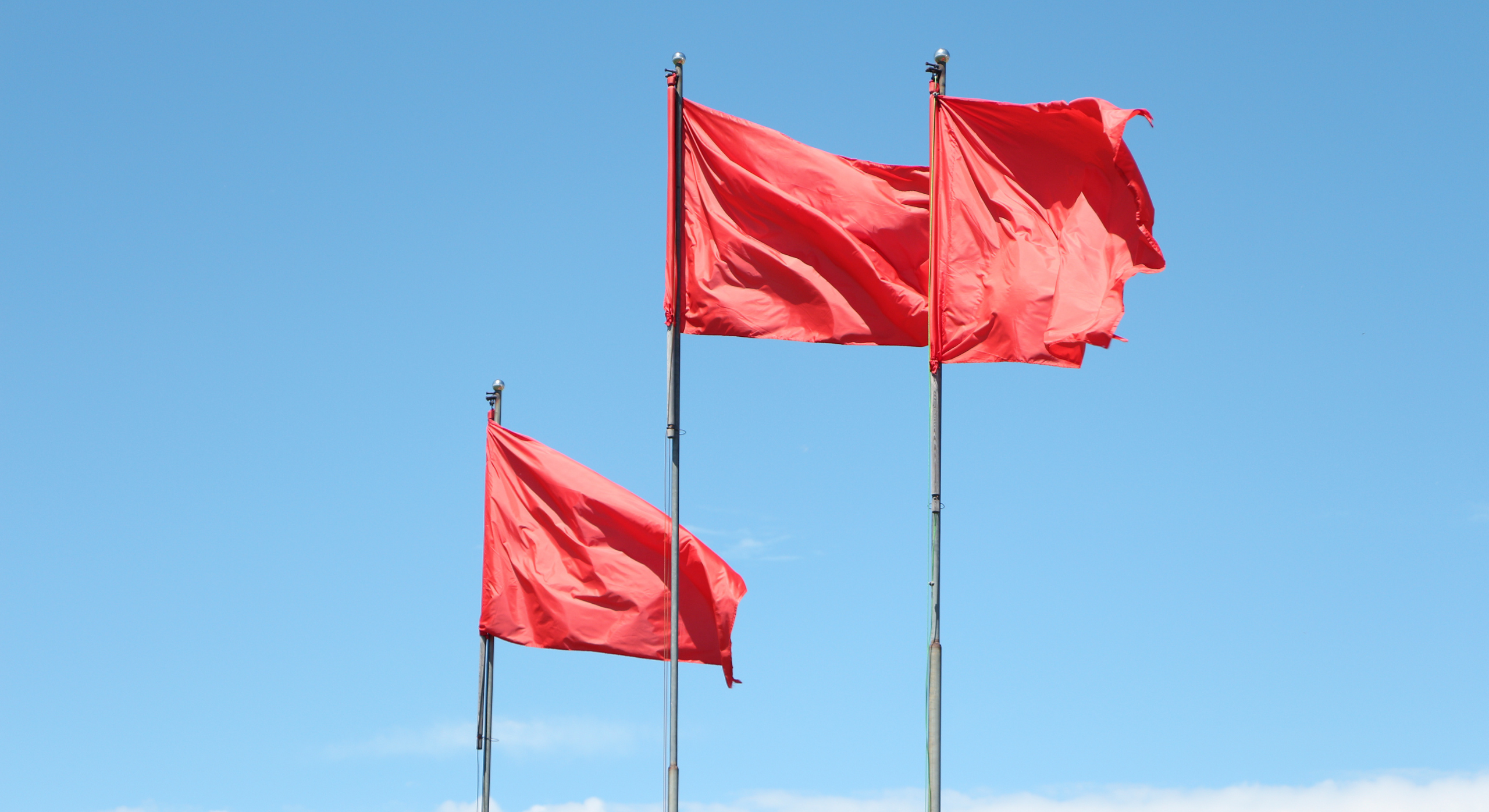 three red flags