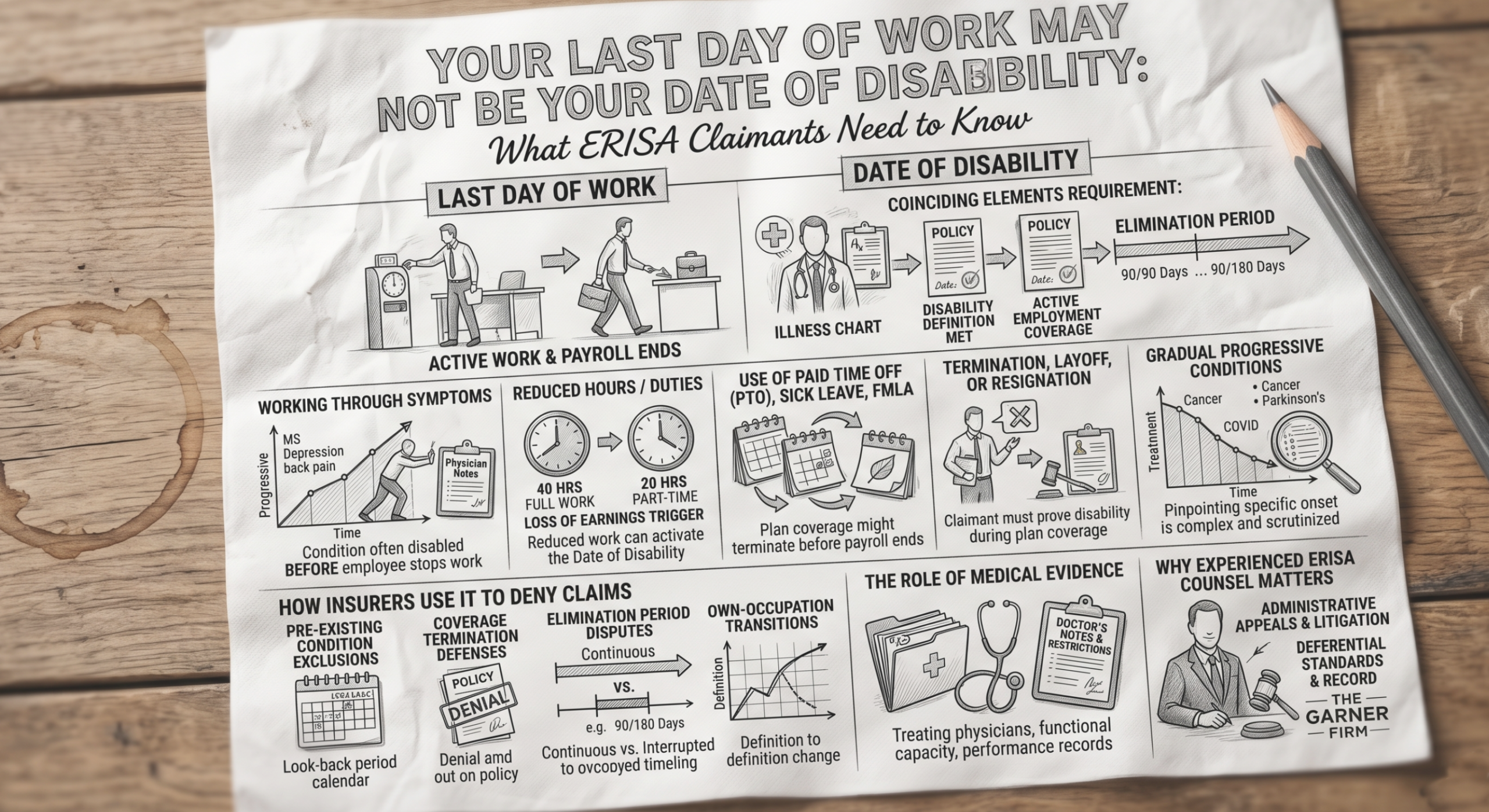 last day of work vs date of disability graphic
